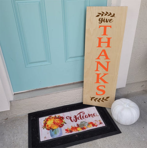 Give Thanks: Plank Design A1501N