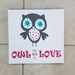 Owl you need is Love: Square Design A1243N